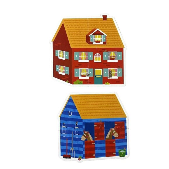 Headu Montessori THE FARM Touch 2 Pieces Puzzle Preschool Made in Italy - Picture 9 of 10